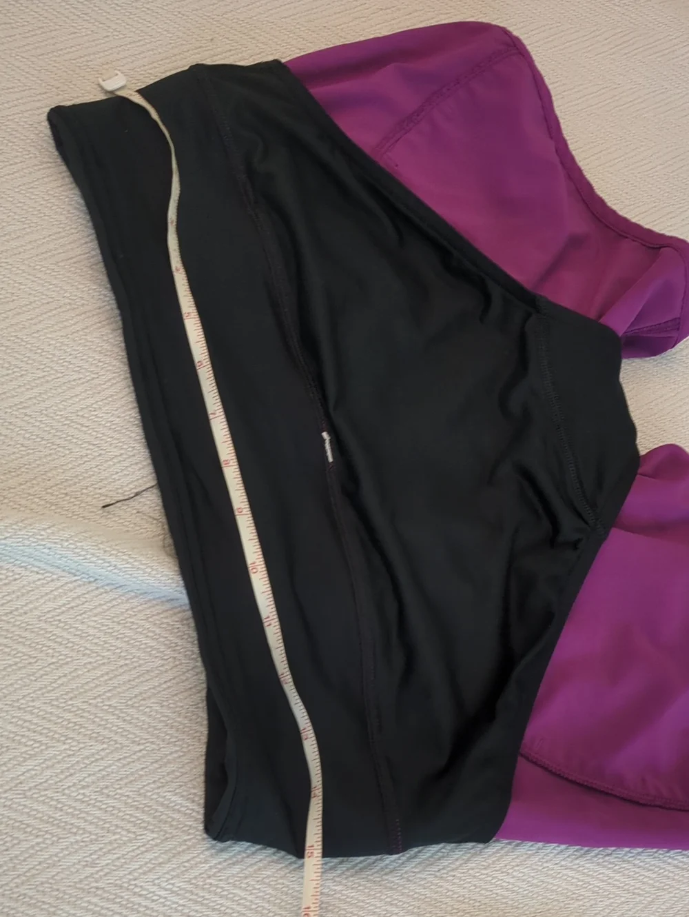 Lululemon Run Times Women's Purple Black Athletic Running Shorts Sz 4